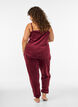 Lockere Hose aus Velours, Rot, Model image number 2