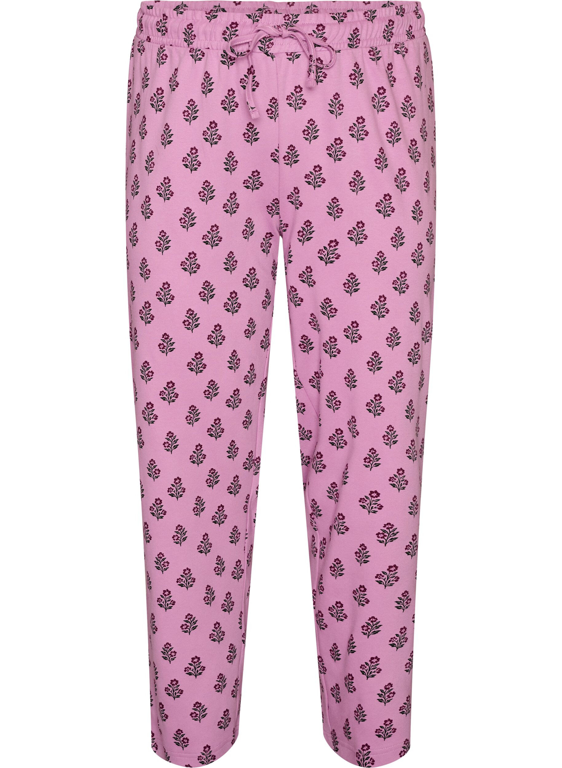 Pantalon de pyjama taille haute en coton