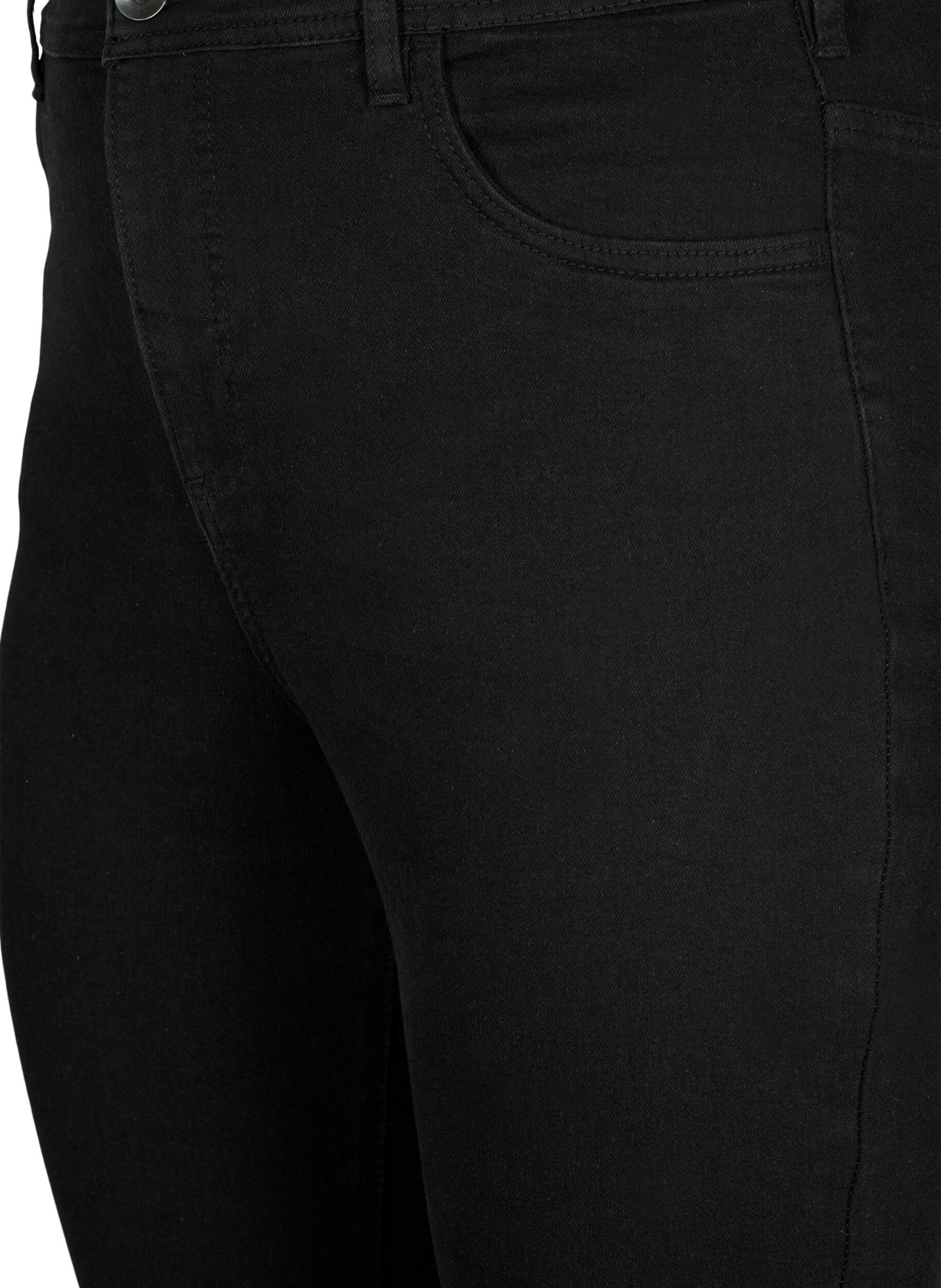 Zizzi Jeans mit Super Slim Fit, Schwarz, Packshot image number 2