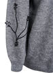 Pullover mit Perlenstickerei, Grau, Packshot image number 3
