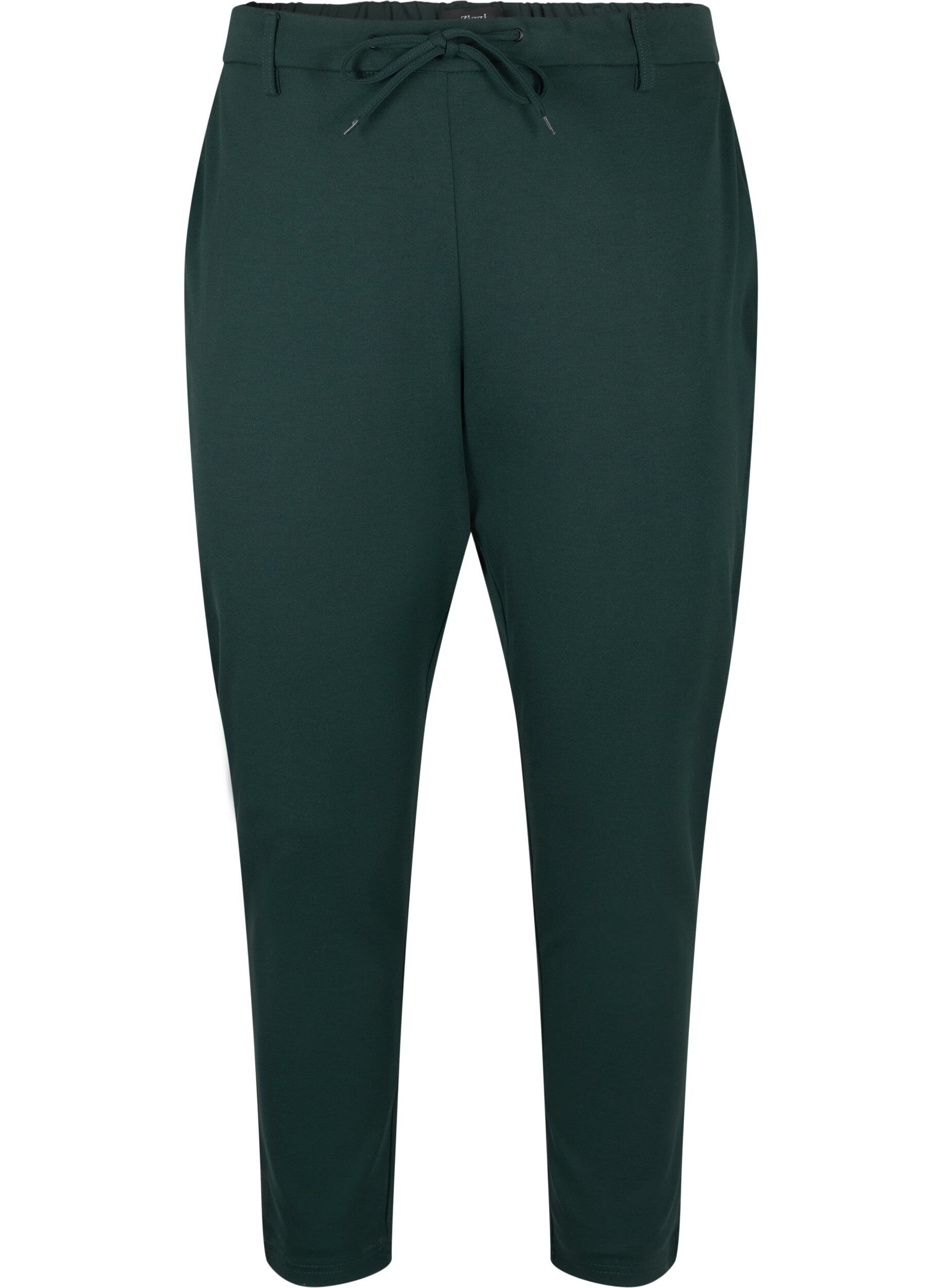 Zizzi Pantalon Maddison, Vert fonc&eacute;, Packshot image number 0