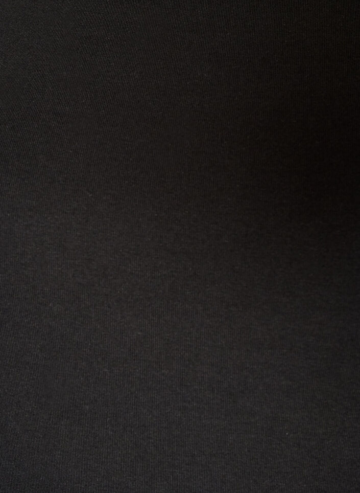 T-shirt basic &agrave; col bateau et manches 3/4, Noir, Packshot image number 2