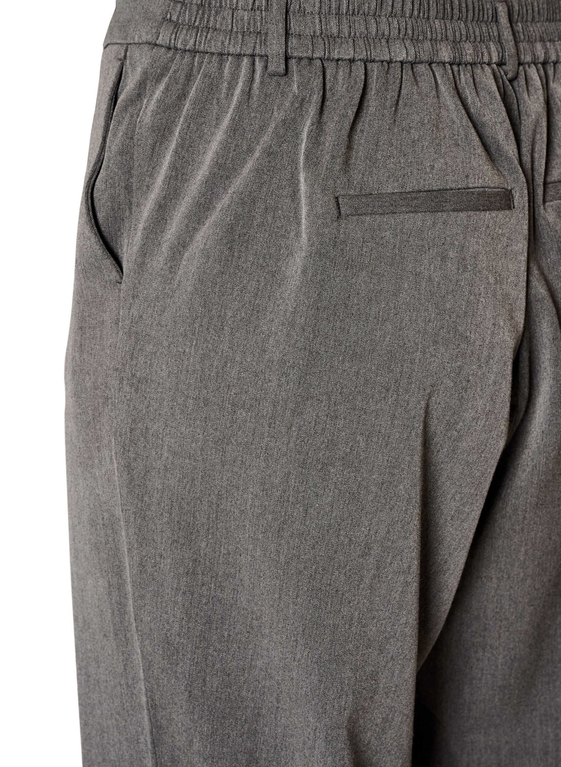 ZizziHoch taillierte Anzughose mit gerader Passform, Grau, Packshot image number 3