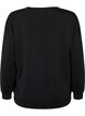 Sweatshirt mit Textdruck, Black, Packshot image number 1