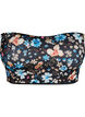 Haut de bikini bandeau &agrave; imprim&eacute; floral, Bleu, Packshot image number 0