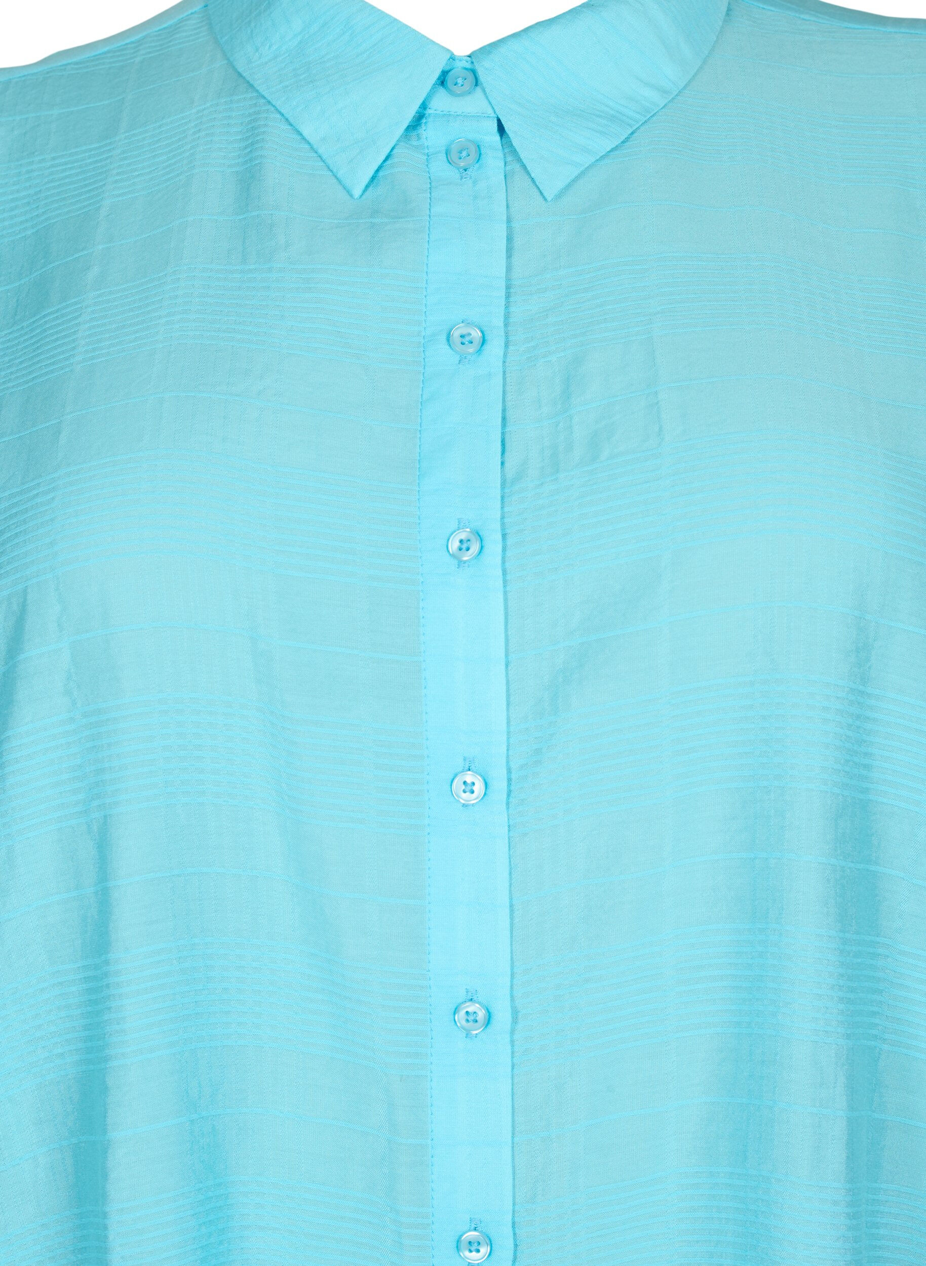 Zizzi Langes Shirt aus Viskose mit Textur, Bachelor Button, Packshot image number 2