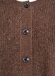 Rippenstrick Strickjacke mit Kn&ouml;pfen, Braun, Packshot image number 2