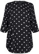 Tunika mit Schleifen und 3/4-Ärmeln, Schwarz, Packshot image number 0