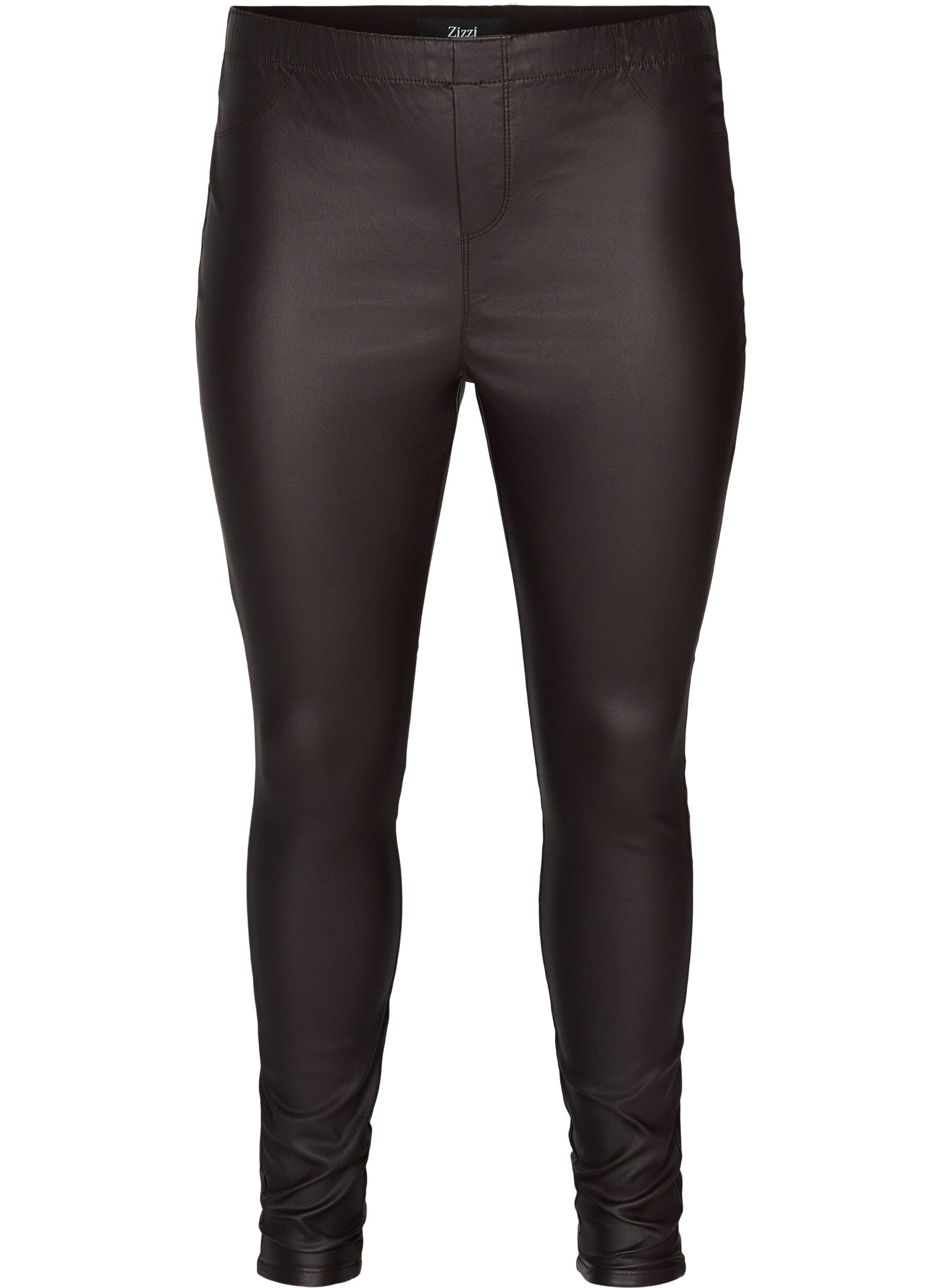 Zizzi Beschichtete Leggings aus Viskosemix, After Dark, Packshot image number 0