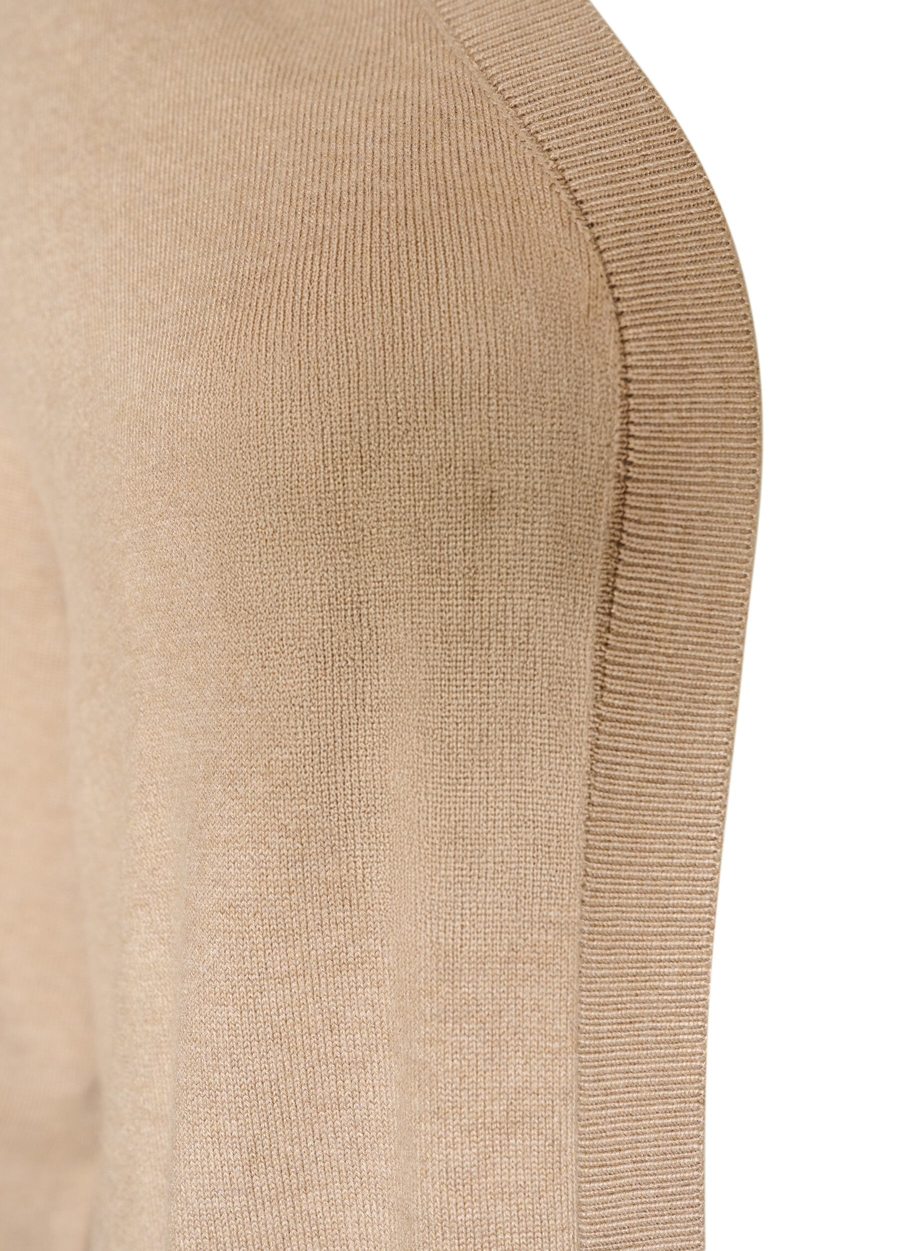 ZizziLange Strickjacke aus einer Viskosemischung, Beige, Packshot image number 2