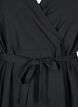 Robe courte portefeuille avec ceinture à nouer, Noir, Packshot image number 2