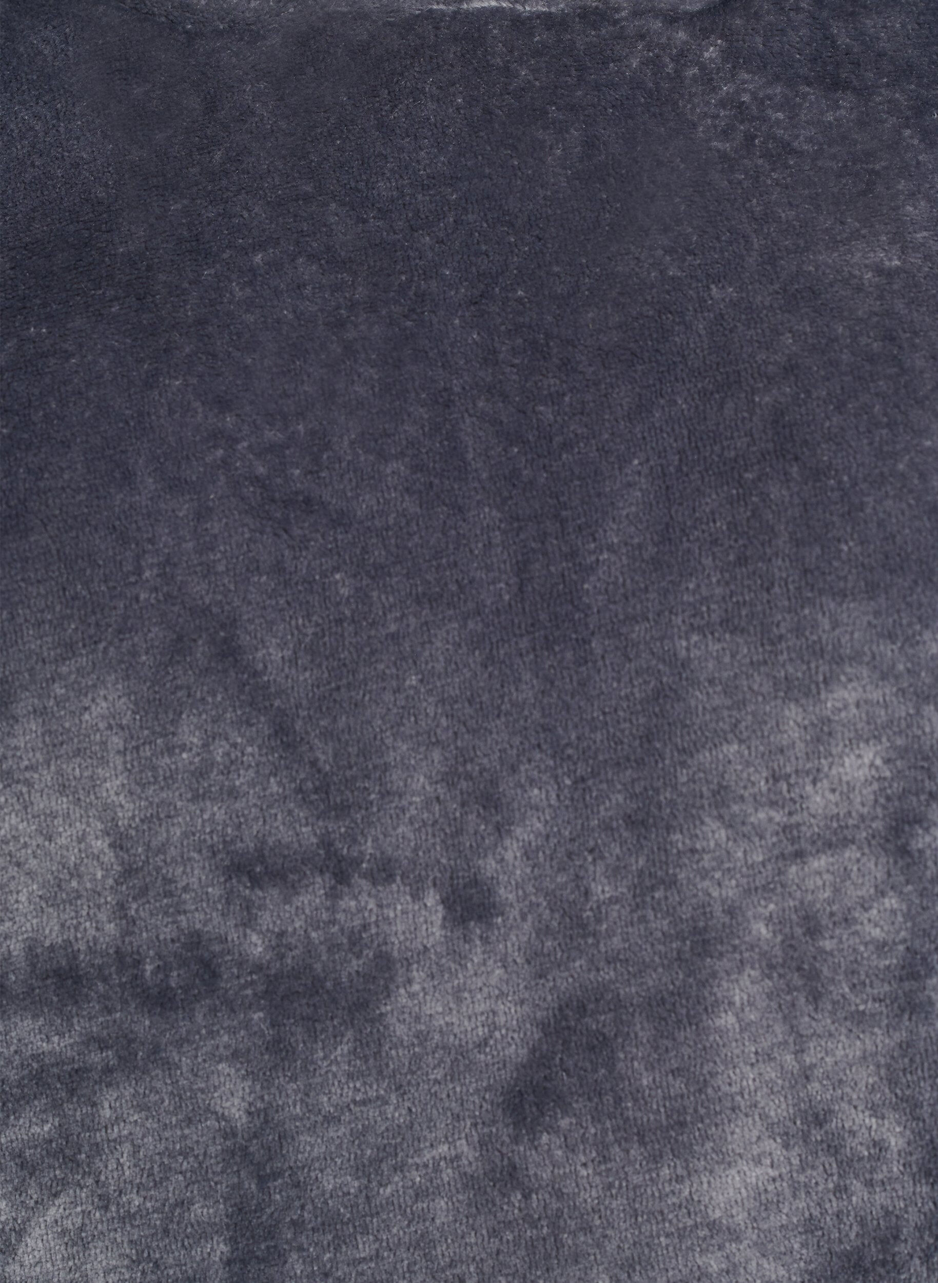 ZizziHoodie aus Velours mit K&auml;ngurutasche, Grau, Packshot image number 2