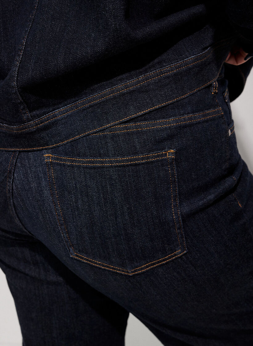 Jean Kiana coupe droite taille haute, Bleu, Model image number 3