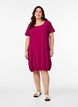 Baumwollkleid mit kurzen &Auml;rmeln, Rot, Model image number 1