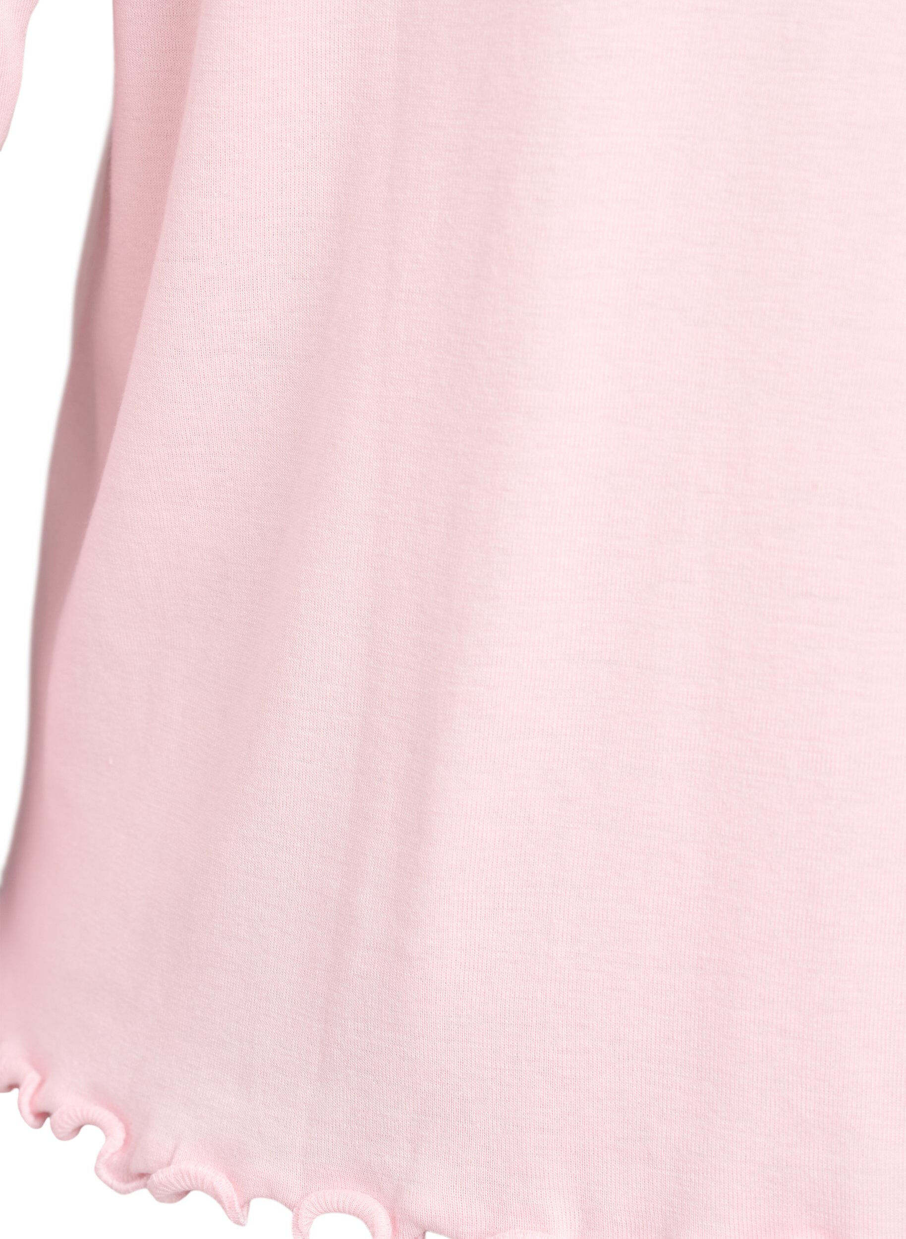 Zizzi Jerseybluse mit Kn&ouml;pfen und welligen Kanten, Pink, Packshot image number 3