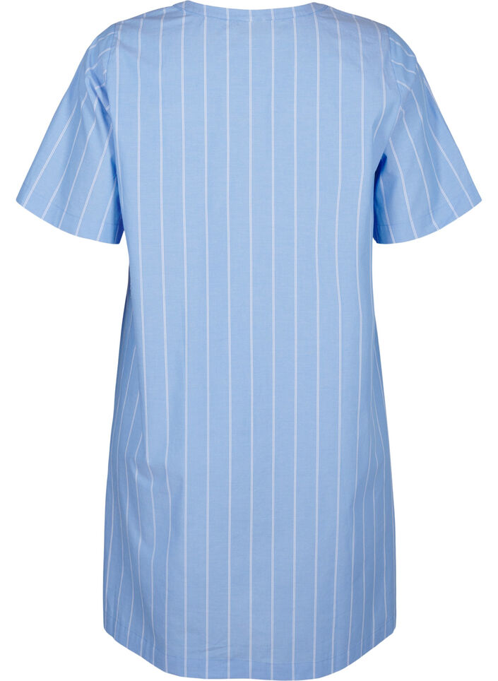 Robe rayée en coton biologique, Blue Stripe, Packshot image number 1
