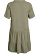 Kurzes A-Linien-Kleid aus Baumwollmusselin, Gr&uuml;n, Packshot image number 1