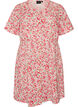 Kurzes Kleid aus Baumwolle mit Blumenprint, Rot, Packshot image number 0
