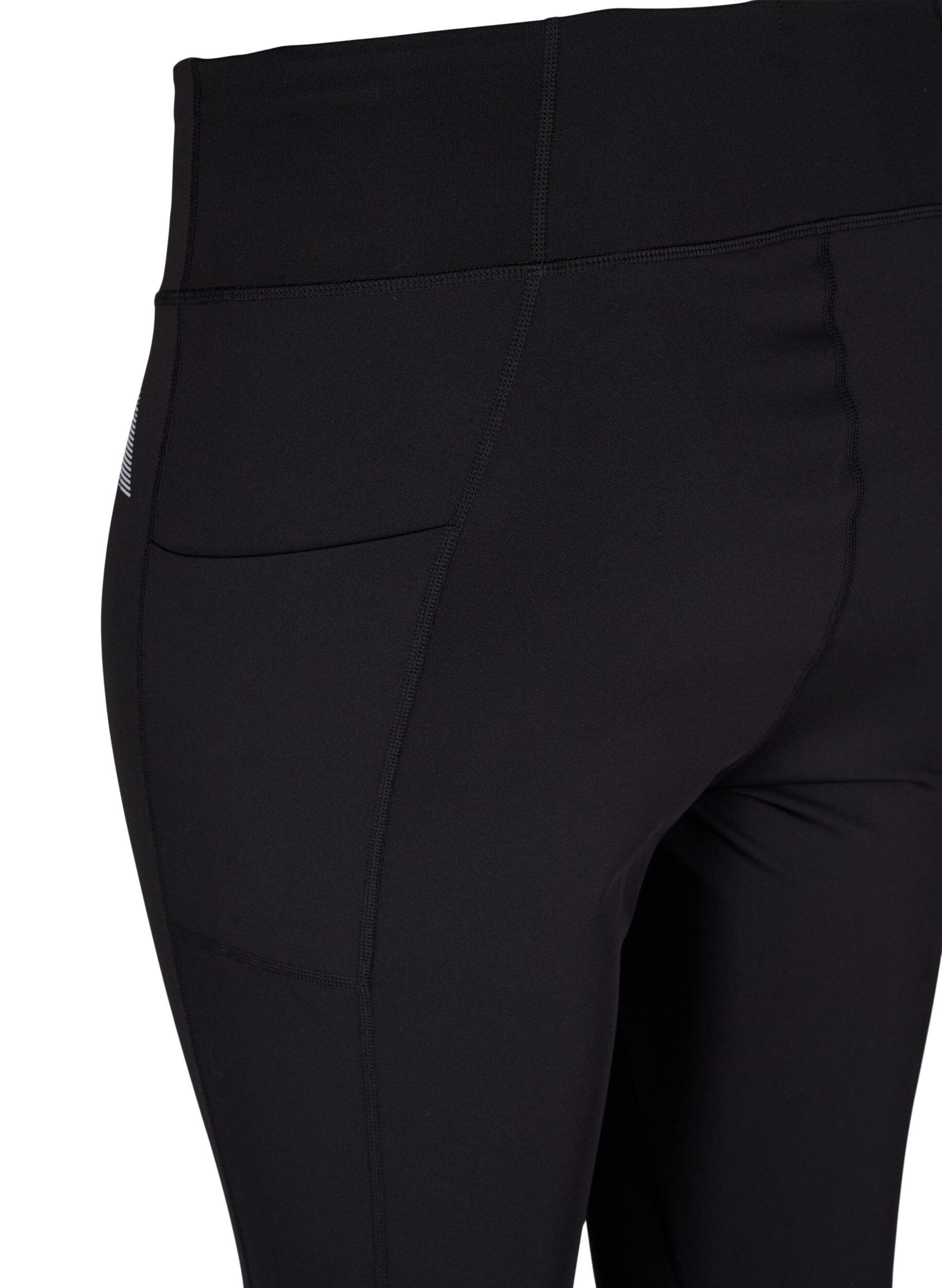 Zizzi CORE, POCKET TIGHTS - Legging de sport avec poche, Black, Packshot image number 3