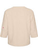 Blouse en maille avec de petits motifs brod&eacute;s, Beige, Packshot image number 1