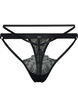 G-String mit Spitze, Black, Packshot image number 0