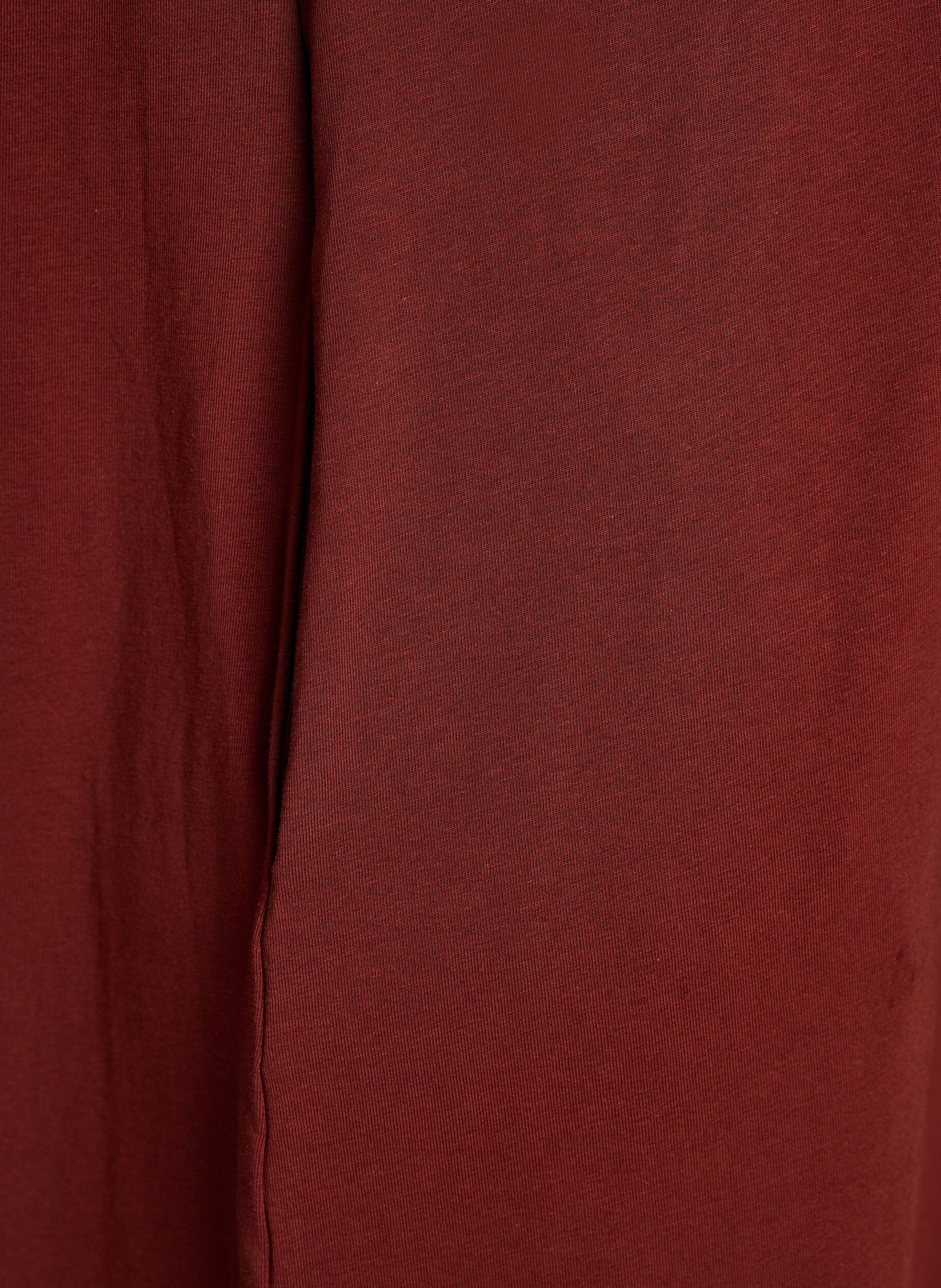 Zizzi Midi-T-Shirtkleid mit V-Ausschnitt., 0426, Packshot image number 3