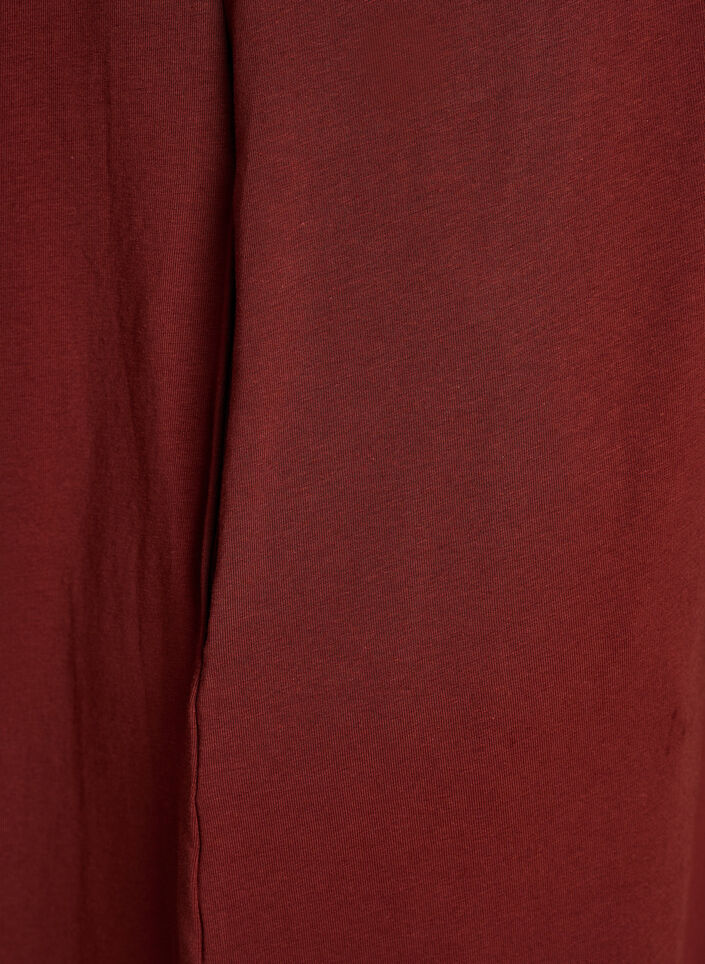 Midi-T-Shirtkleid mit V-Ausschnitt., 0426, Packshot image number 3