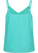 Plissiertes &auml;rmelloses Top, Turquoise, Packshot image number 1