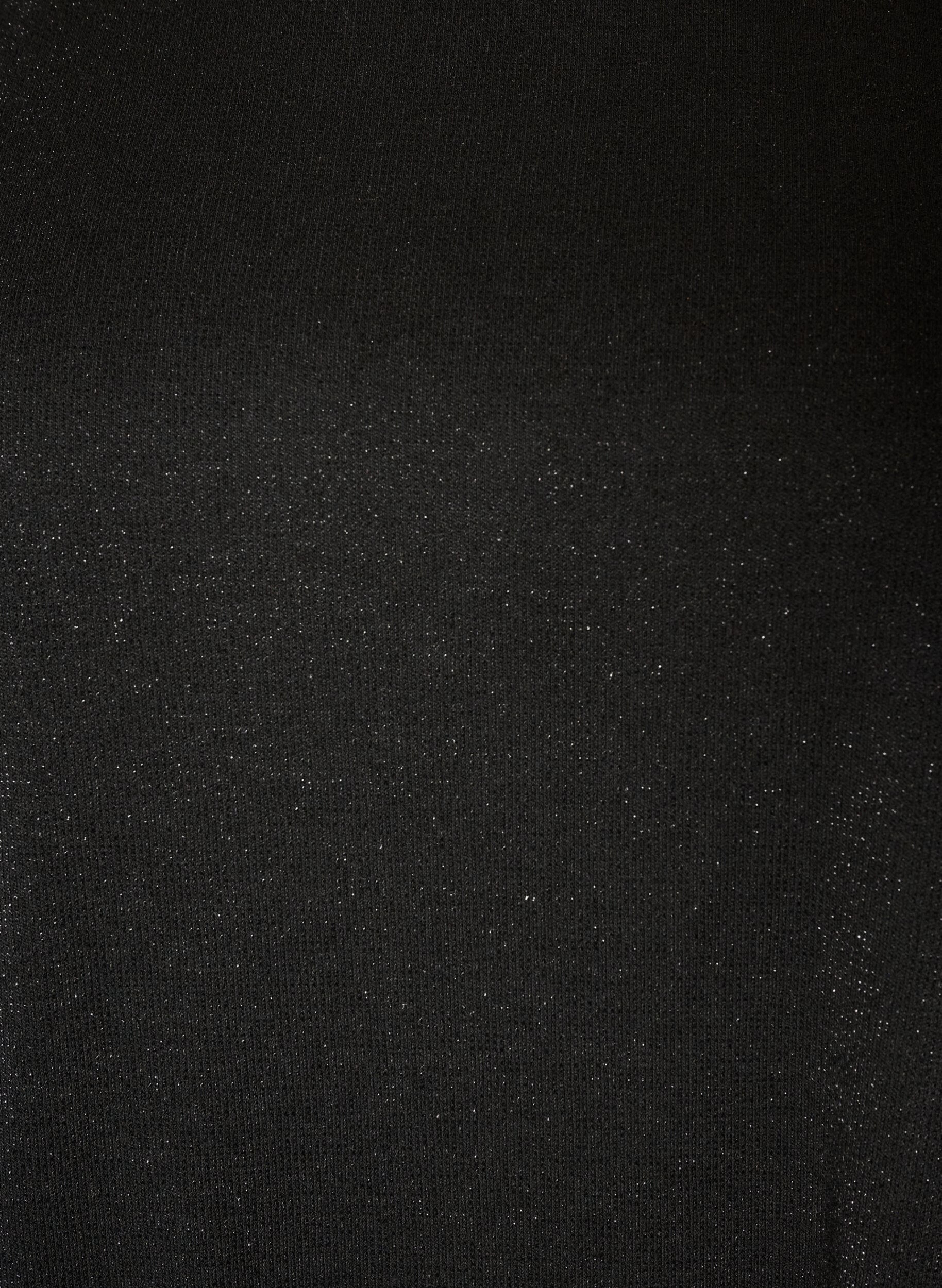 ZizziRobe en jersey avec paillettes et finitions en dentelle, Noir, Packshot image number 2