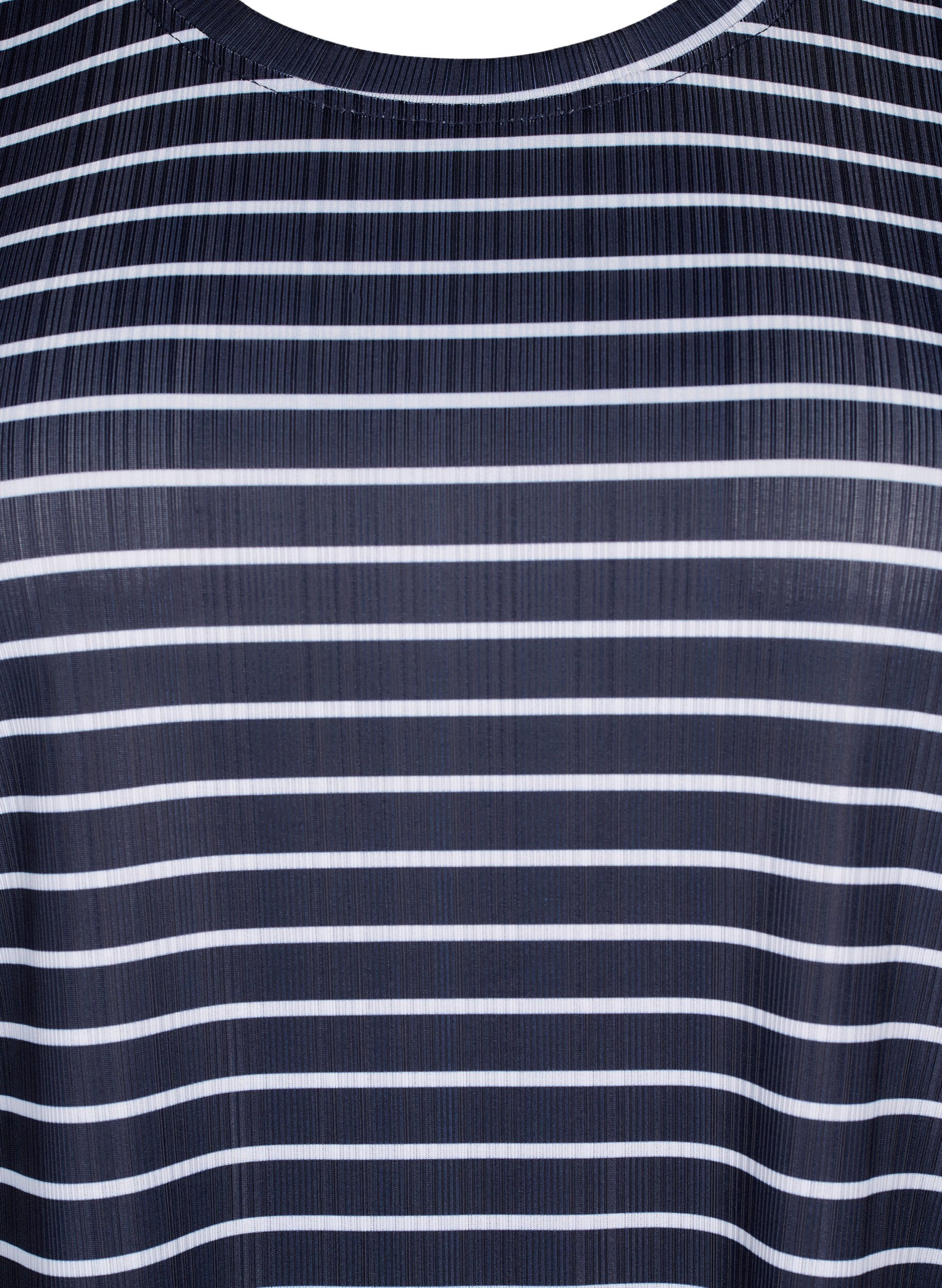 Zizzi FLASH &ndash; T-Shirt mit Streifen, Night S. W. Stripe, Packshot image number 2
