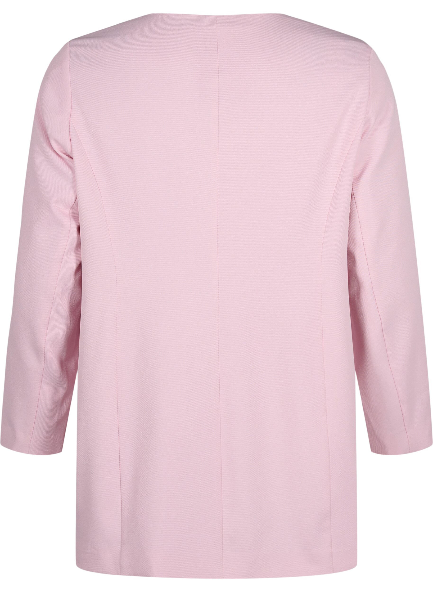 Zizzi Fr&uuml;hlingsjacke mit verdeckter Knopfleiste, Parfait Pink, Packshot image number 1