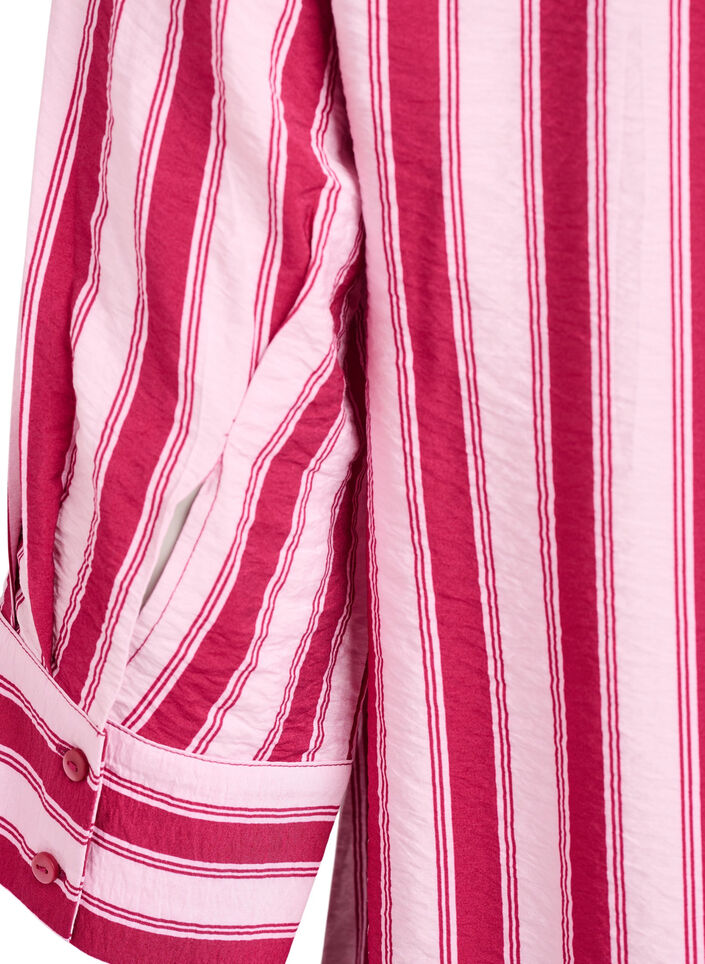 Robe courte avec col et poche poitrine, Rose, Packshot image number 3