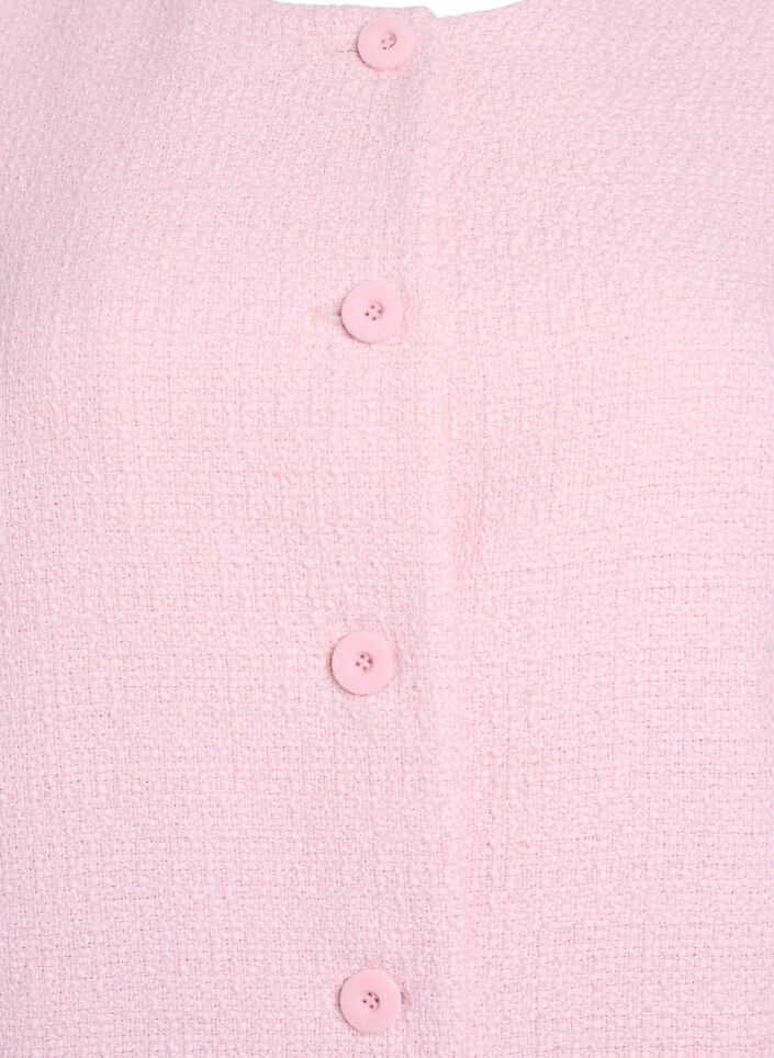 Jacke aus Boucl&eacute; mit R&uuml;schendetails, Pink, Packshot image number 2