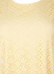 Robe mi-longue avec motif ajour&eacute; et manches courtes, Jaune clair, Packshot image number 2