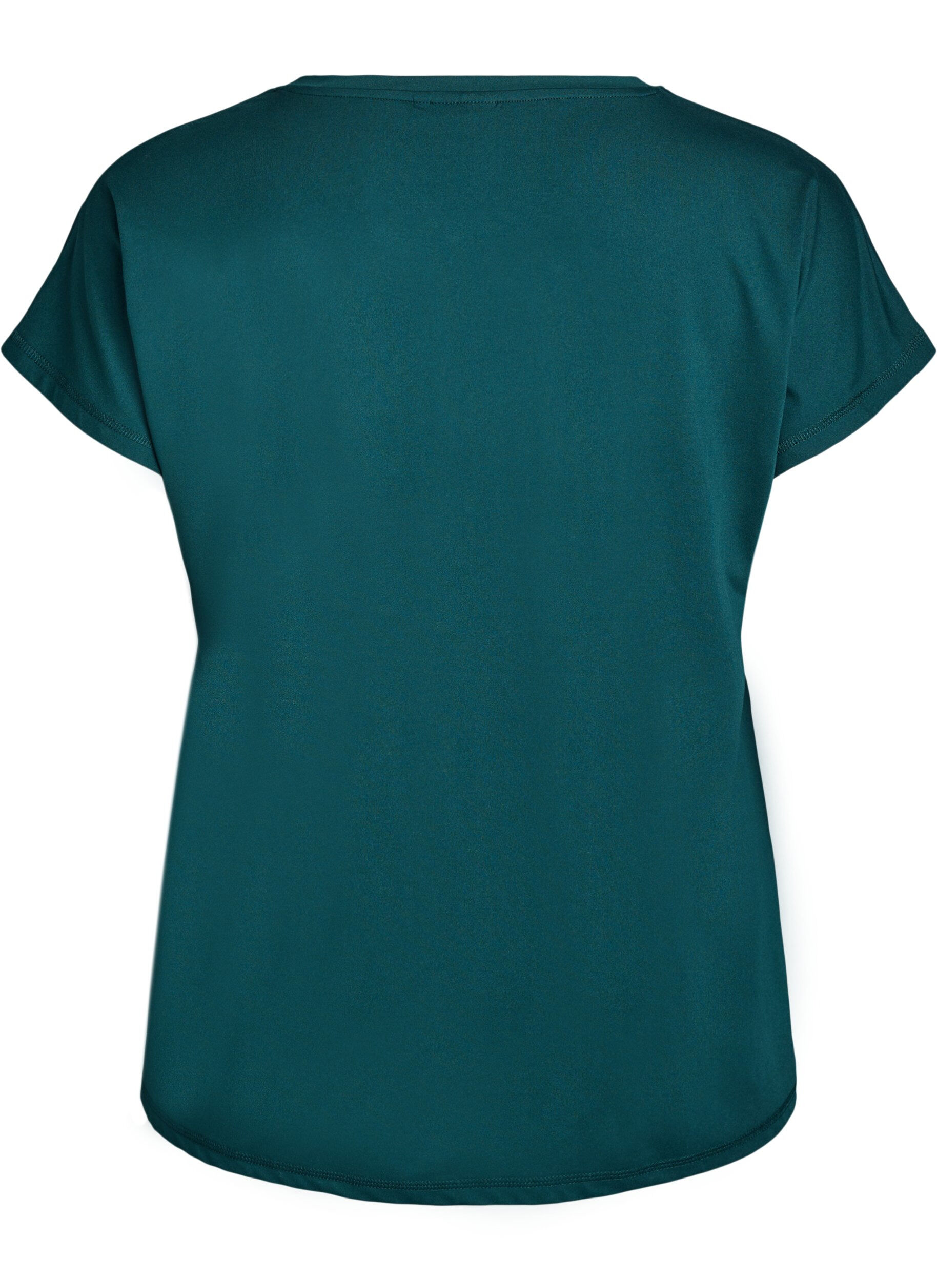 ZizziT-shirt de sport couleur unie, Vert fonc&eacute;, Packshot image number 1