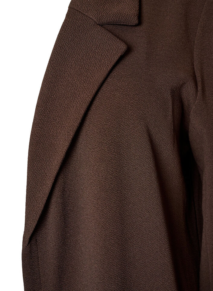 Lange Blazer mit Taschen, Braun, Packshot image number 2
