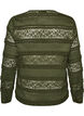 Blouse en dentelle avec manches longues, Vert fonc&eacute;, Packshot image number 1