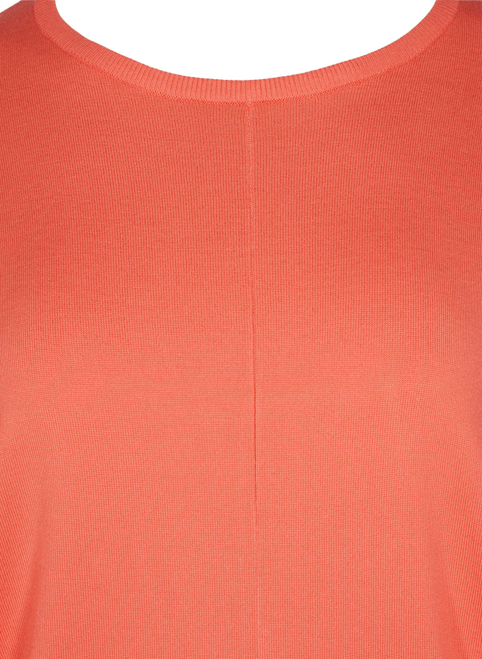 Zizzi Pull-over, Living Coral, Packshot image number 2