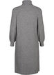 Langes Strickkleid mit Rollkragen, Medium Grey Mel., Packshot image number 1