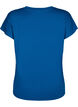 Lockeres Trainings-T-Shirt mit V-Ausschnitt, Blue Opal, Packshot image number 1