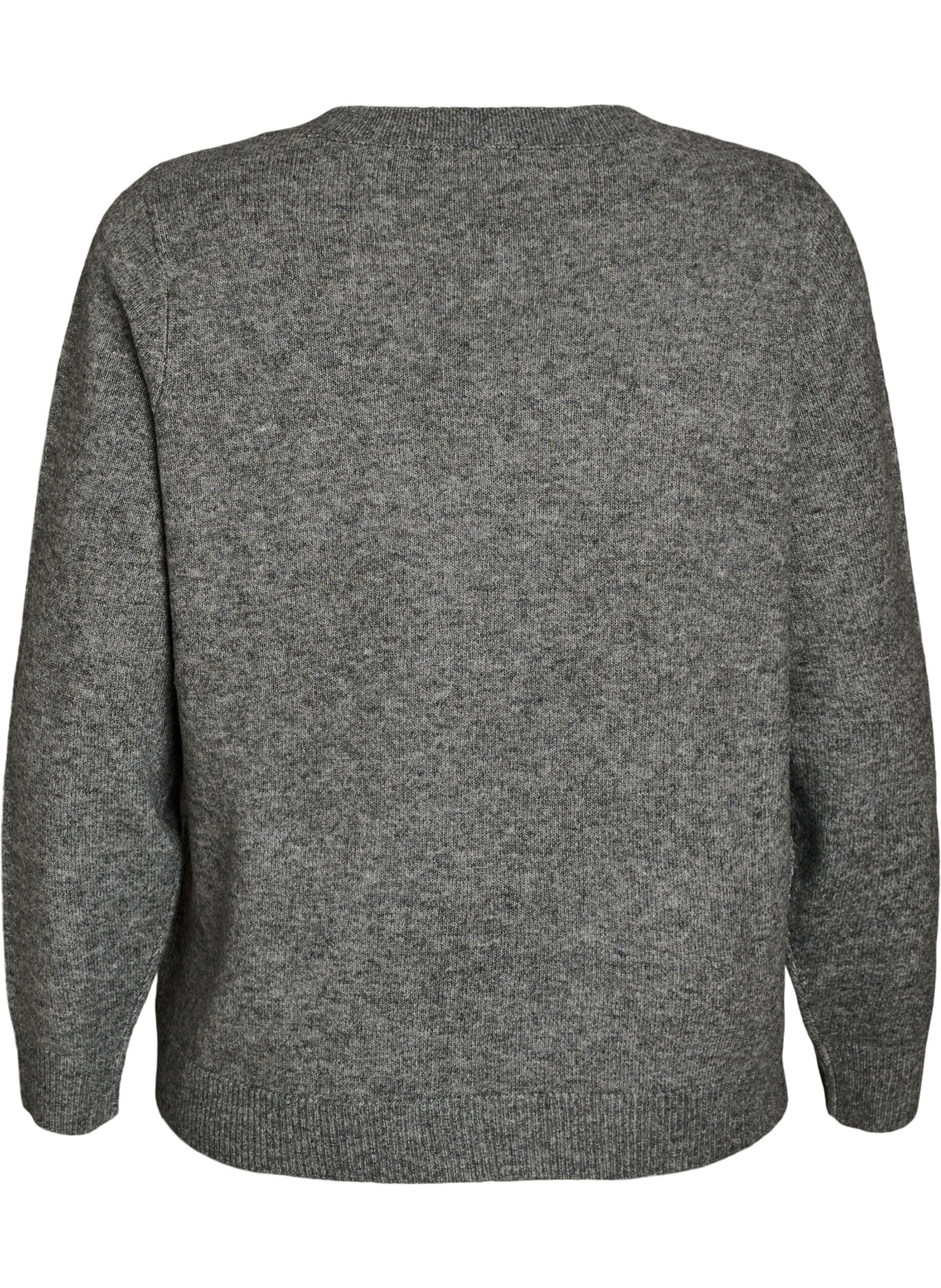 ZizziPull avec n&oelig;ud &agrave; paillettes, Gris, Packshot image number 1