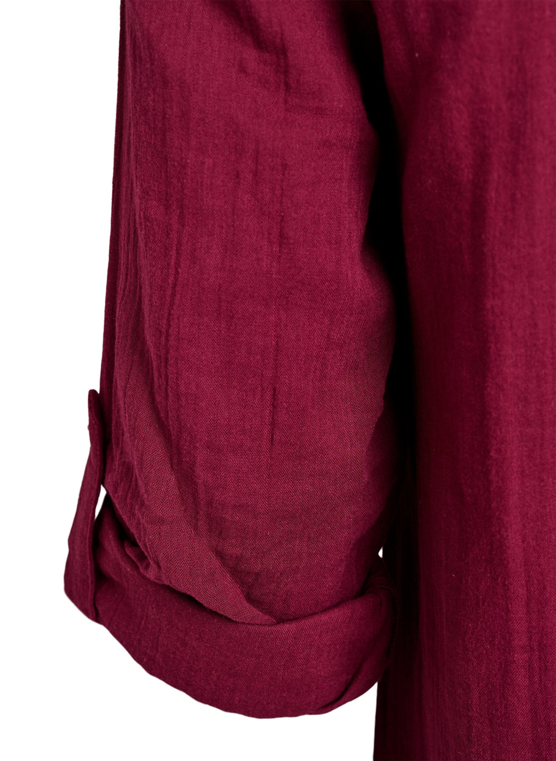 ZizziTunique en mousseline de coton avec broderie anglaise, Bordeaux fonc&eacute;, Packshot image number 3