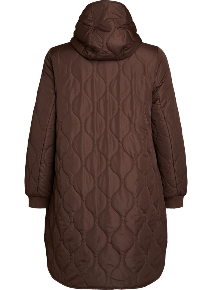 Mittellange Steppjacke mit Kapuze, 1682, Packshot image number 1