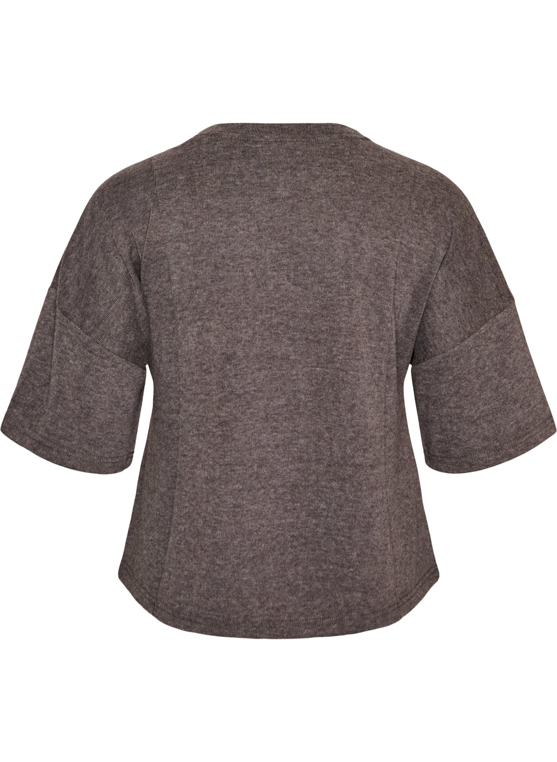 ZizziBluse in A-Linie aus Jersey mit ellbogenlangen &Auml;rmeln, Grau, Packshot image number 1