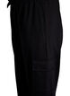 Pantalon cargo en mati&egrave;re douce et confortable, Noir, Packshot image number 3