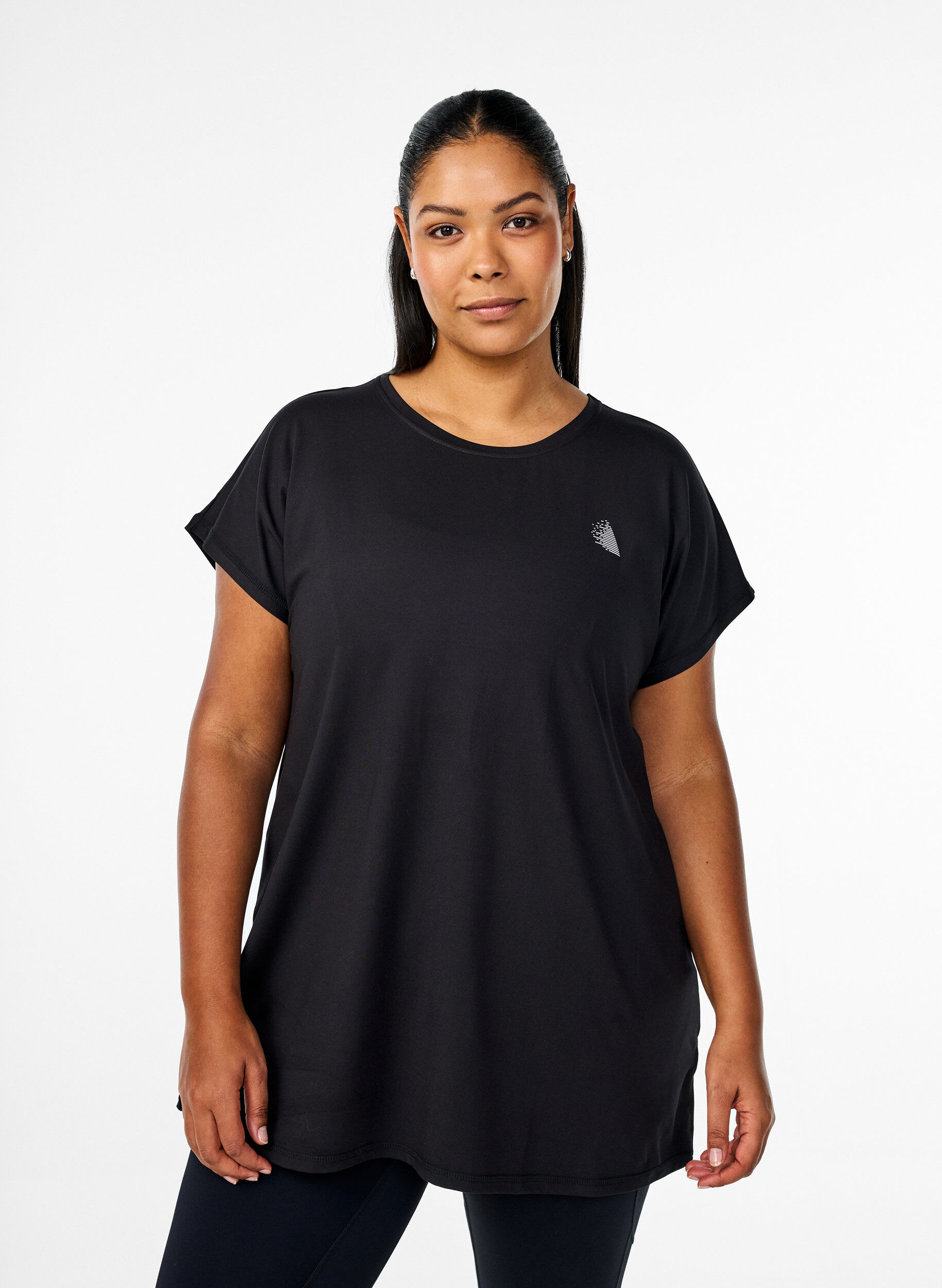 ZizziLanges Trainingsshirt, Schwarz, Model image number 0