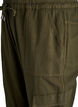 Pantalon cargo ample en coton, Vert fonc&eacute;, Packshot image number 2