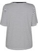 T-shirt en TENCEL™ Lyocell à rayures, Blanc, Packshot image number 1