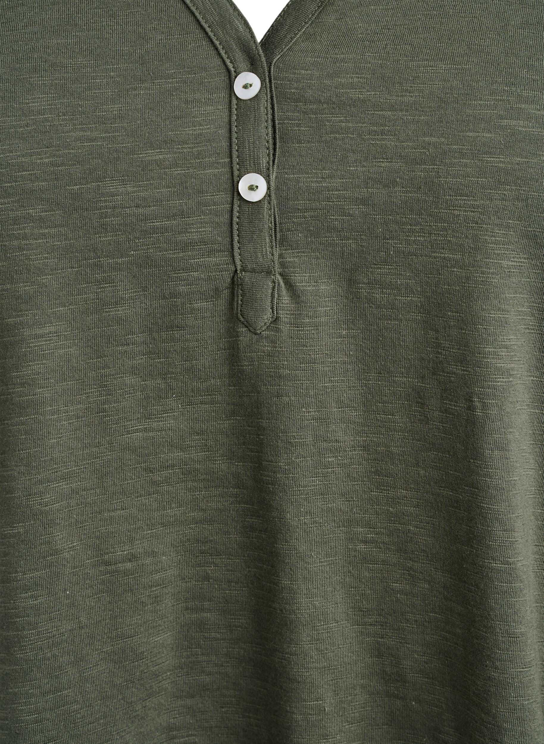 ZizziT-shirt dot&eacute; de boutons, Vert, Packshot image number 2