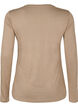 Lang&auml;rmelige Bluse aus Wolle und Viskose, Braun, Packshot image number 1